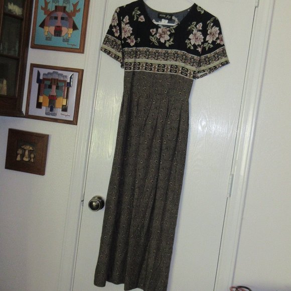 PETITE JAZZ Floral Maxi Dress Size 6 - Picture 1 of 5